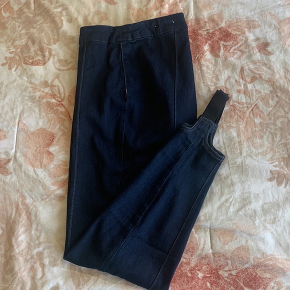 Soft Surroundings Denim - Soft Surroundings Dark Wash Stirrup Jeans